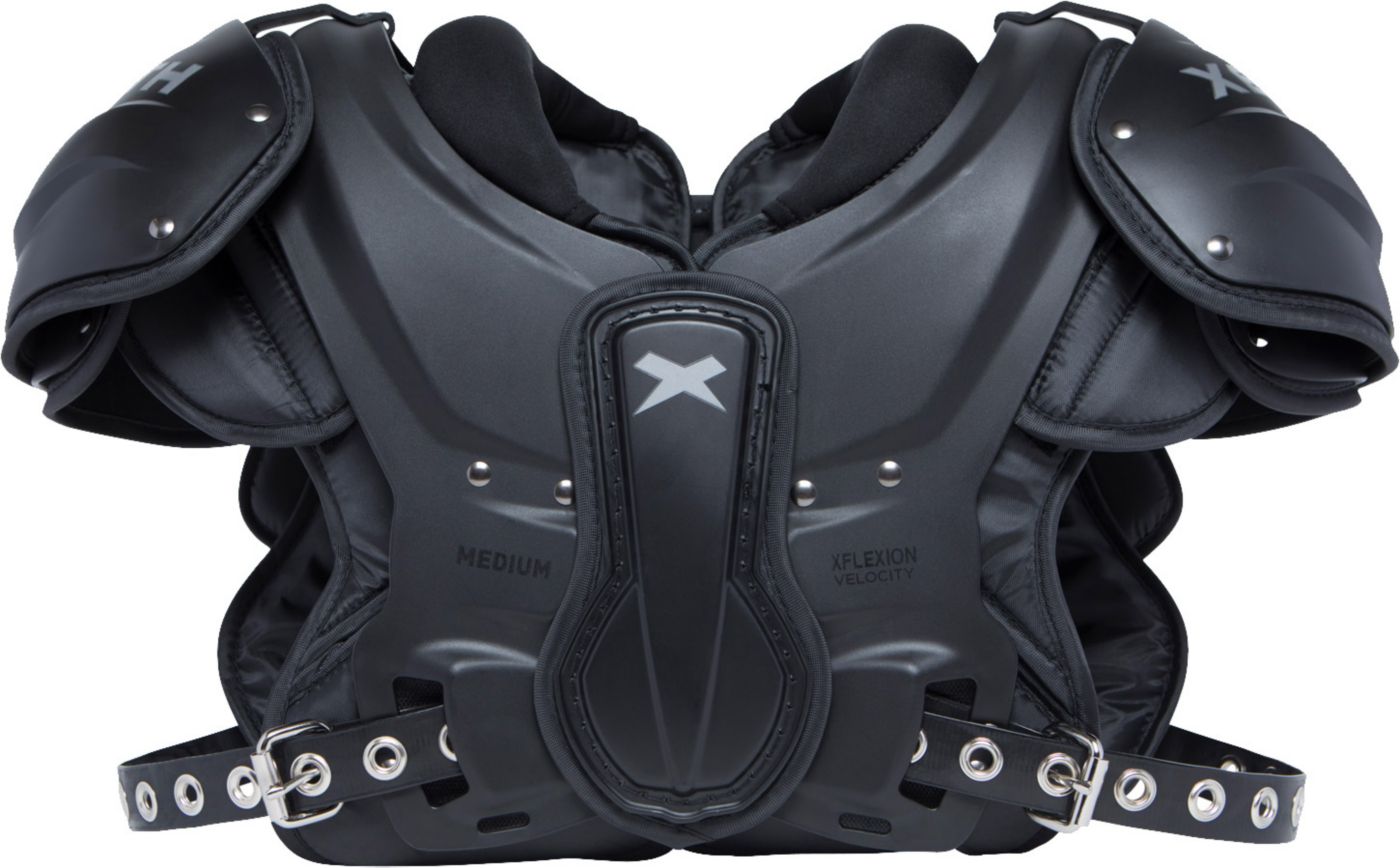 battle backplate on xenith shoulder pads