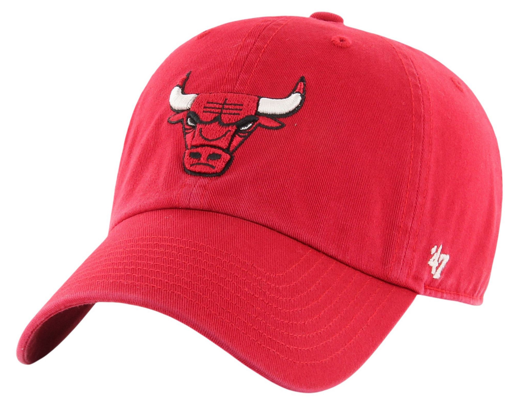 '47 Adult Chicago Bulls Red Clean Up Adjustable Hat