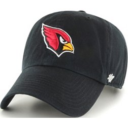 '47 Men's Arizona Cardinals Clean Up Black Adjustable Hat