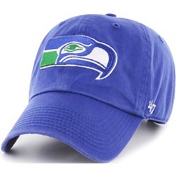 '47 Men's Seattle Seahawks Clean Up Throwback Royal Adjustable Hat