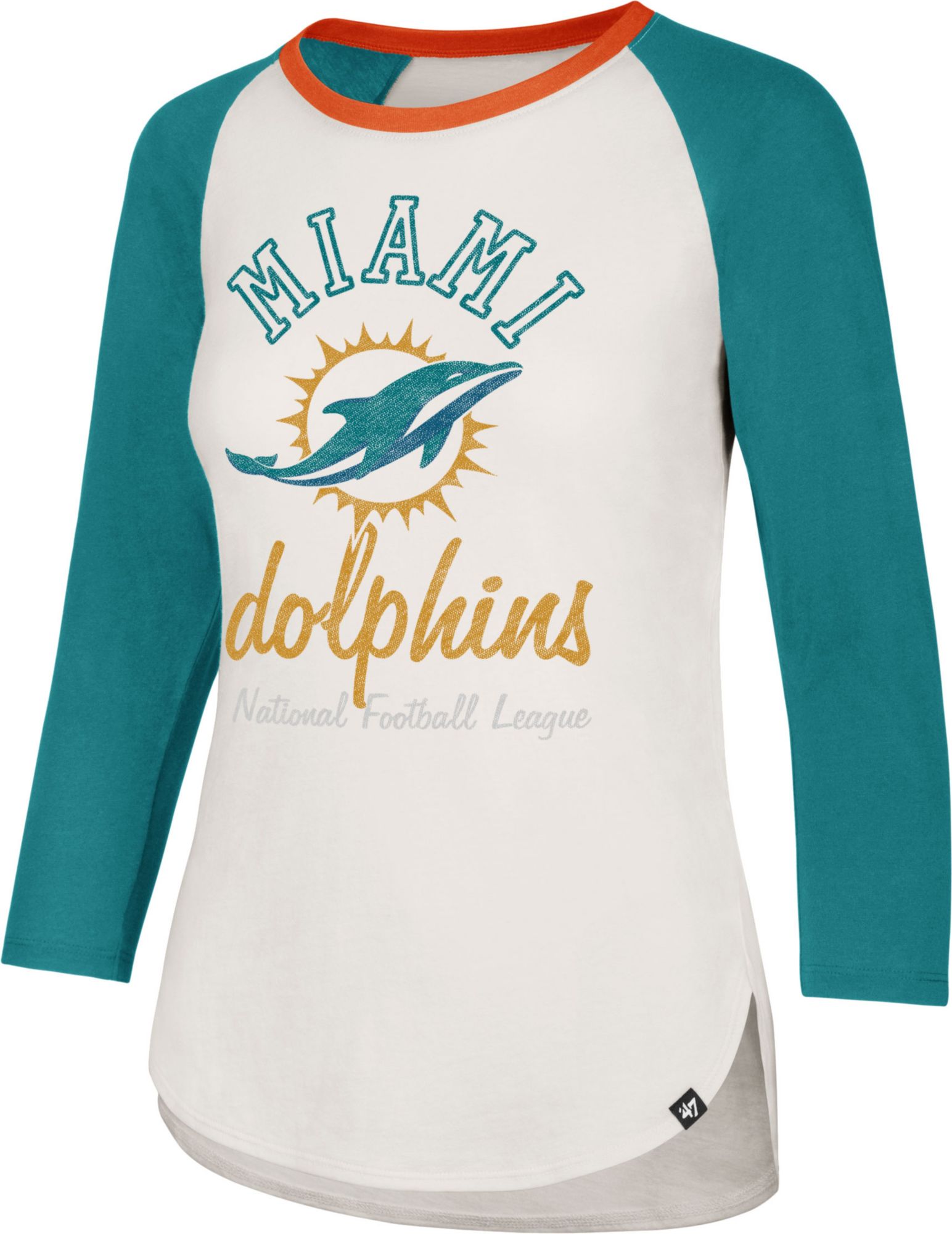 miami dolphins raglan shirt