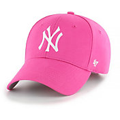 '47 Youth Girls' New York Yankees Basic Pink Adjustable Hat