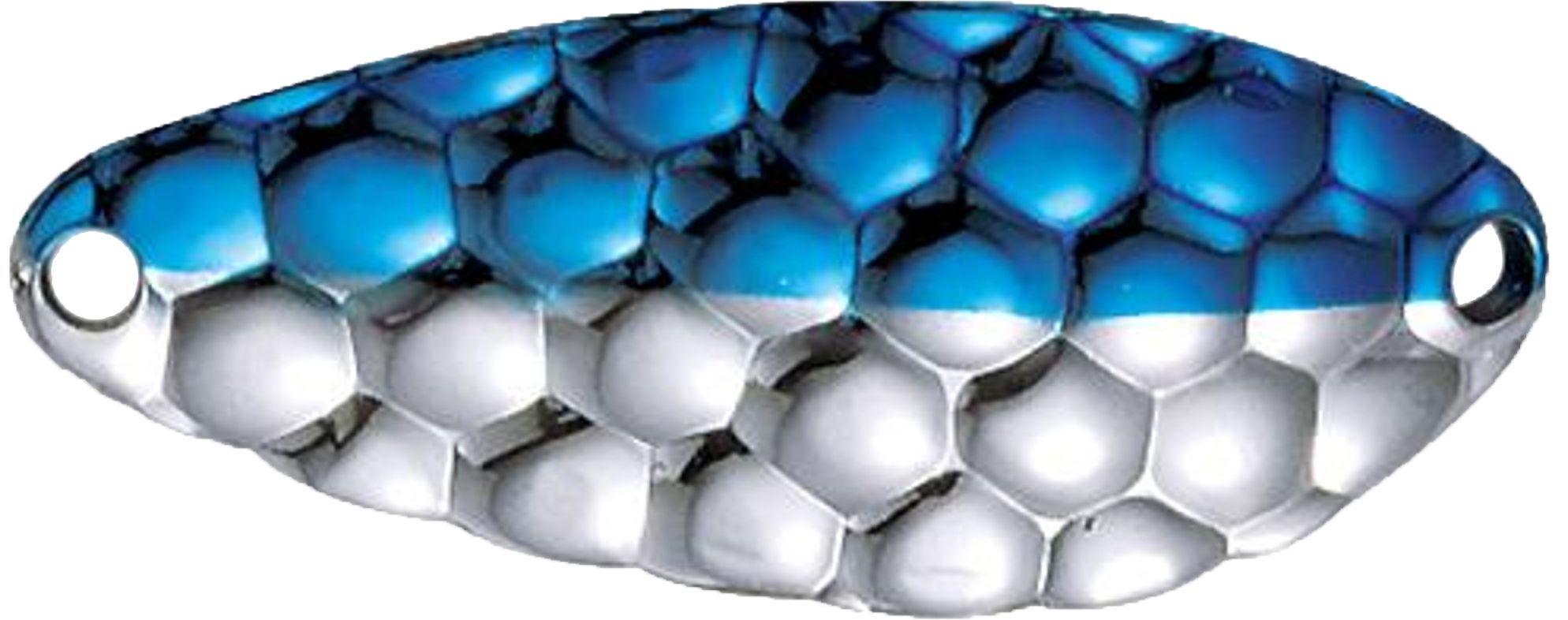 Hammered Nickel/Neon Blue