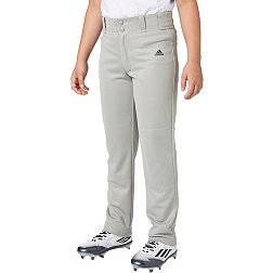 adidas Boys' Triple Stripe Open Bottom Baseball Pants
