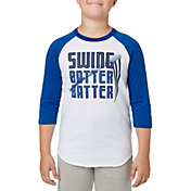 adidas Boys' Swing Batter ¾ Sleeve Baseball Shirt