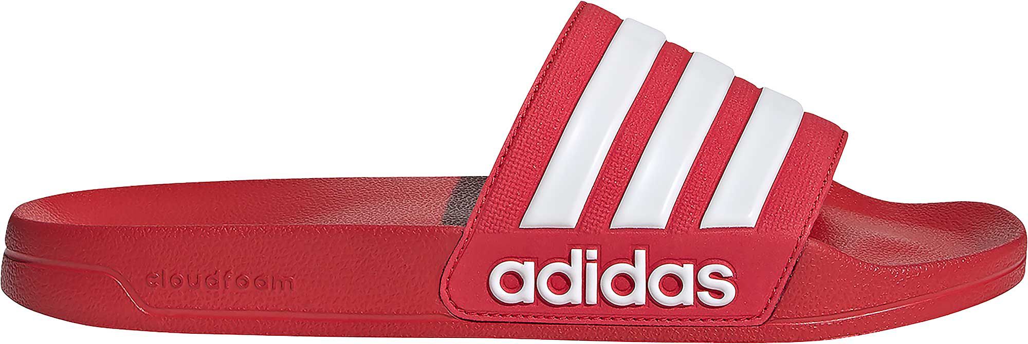 red adilette slides