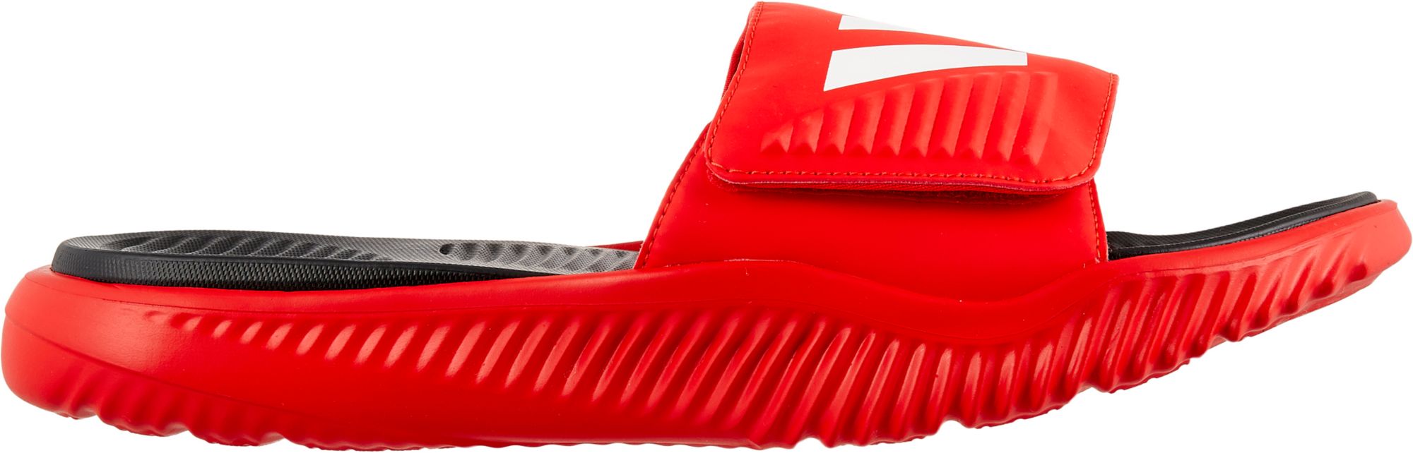 red adidas slides