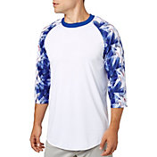 adidas Men's Triple Stripe ¾ Sleeve Baseball Shirt