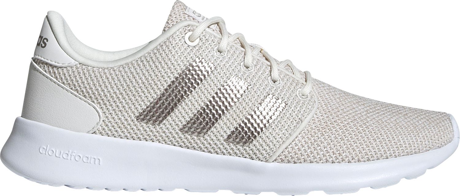 adidas women's cloudfoam qt racer shoes white