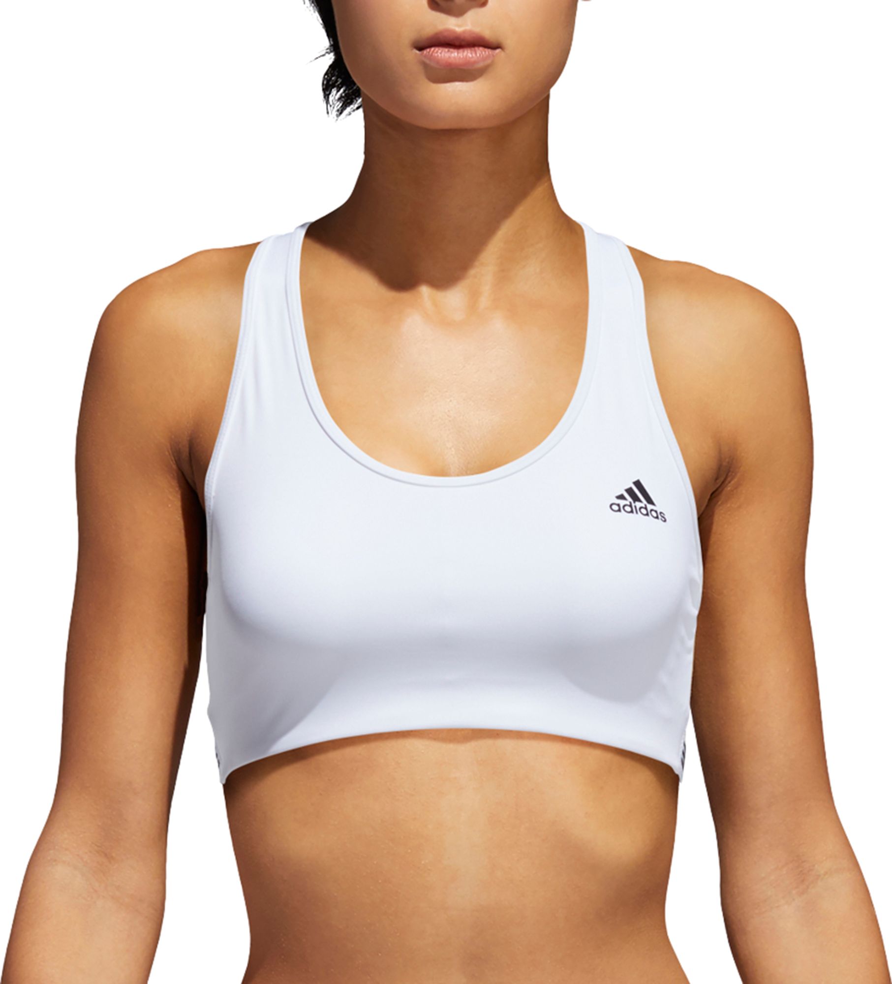 adidas Women's On Lock 3-Stripe Sports Bra