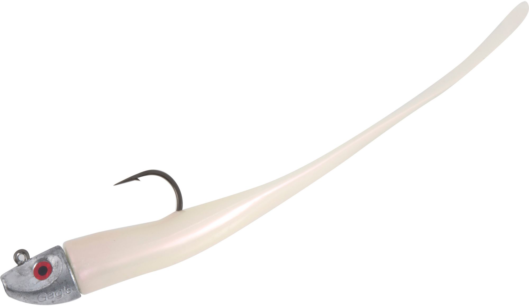 Al Gag's Whip-It Eel Soft Baits, Red Pearl