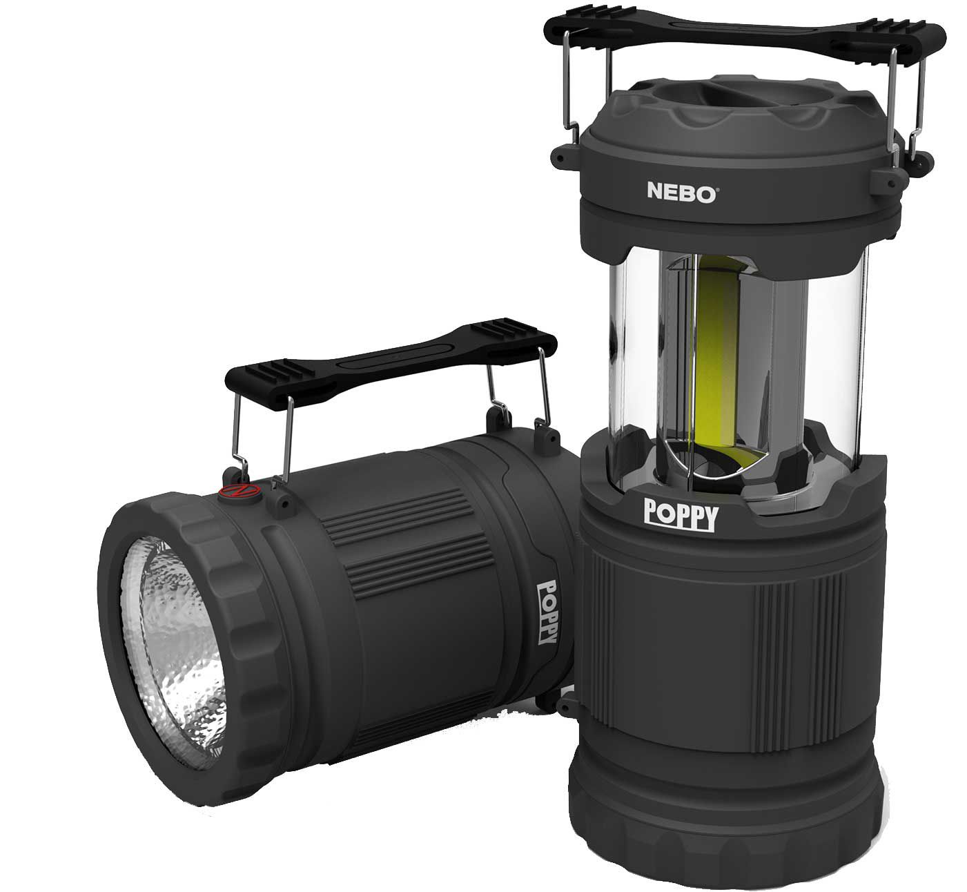 Nebo Poppy 2-in-1 Lantern Spotlight - Gray