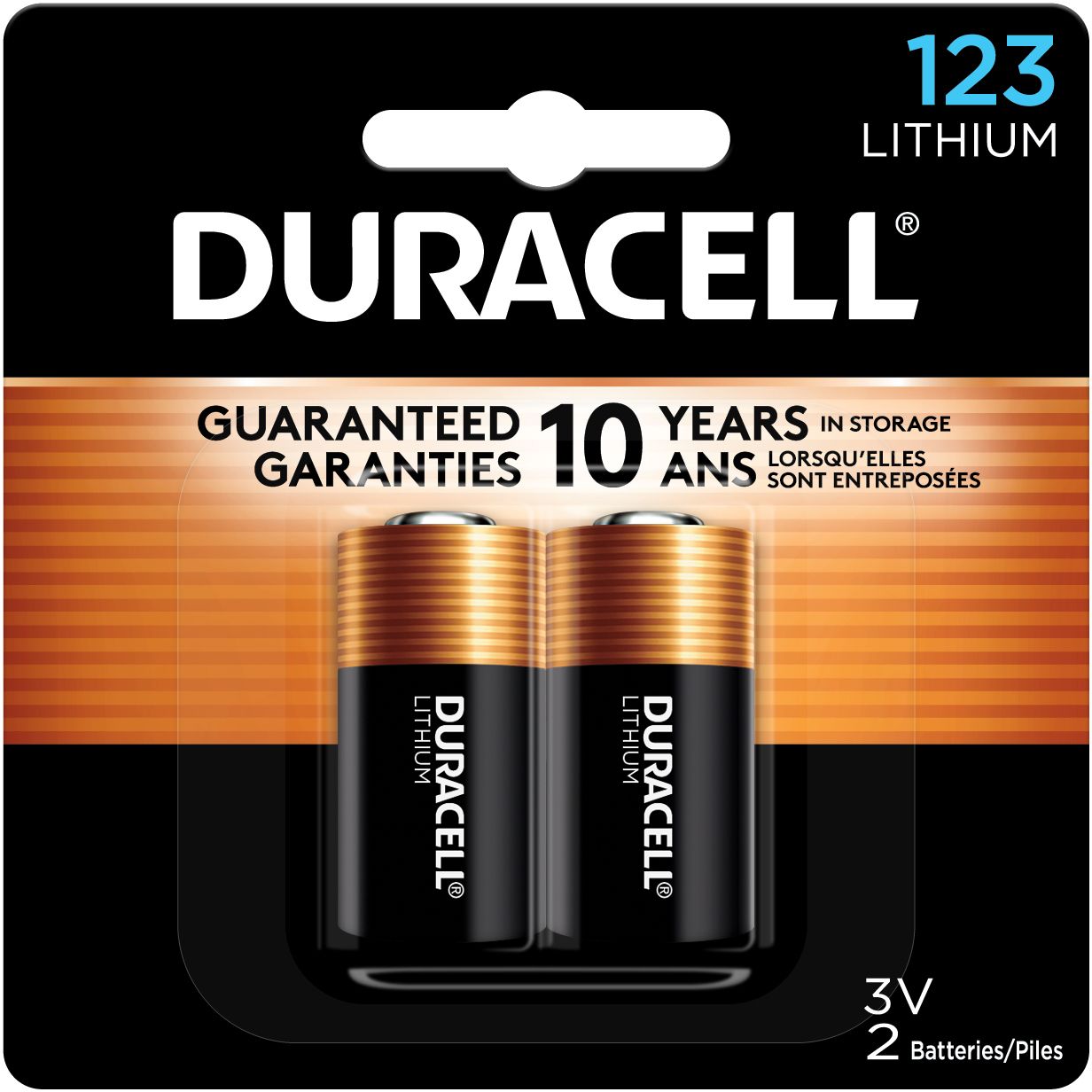 Duracell 123 3V Lithium Batteries – 2 Pack