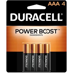 Duracell Coppertop AAA Alkaline Batteries – 4 Pack