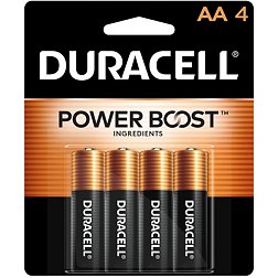 Duracell Coppertop AA Alkaline Batteries – 4 Pack