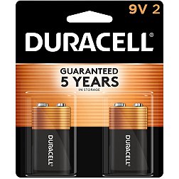 Duracell Coppertop 9V Alkaline Batteries – 2 Pack