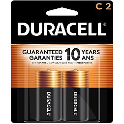 Duracell Coppertop C Alkaline Batteries – 2 Pack