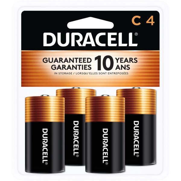 Duracell Coppertop C Alkaline Batteries – 4 Pack