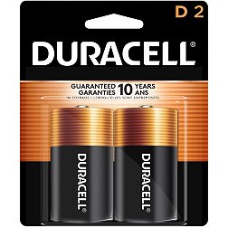 Duracell Coppertop D Alkaline Batteries – 2 Pack
