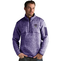 Antigua Men's Sacramento Kings Fortune Purple Half-Zip Pullover