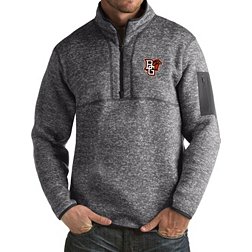 Antigua Men's Bowling Green Falcons Grey Fortune Pullover Jacket