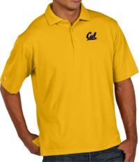 Antigua Men s Cal Golden Bears Gold Pique Xtra Lite Polo 