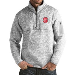 Antigua Men's NC State Wolfpack Grey Fortune Pullover Jacket