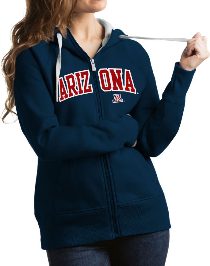 Antigua Women's Arizona Wildcats Navy Victory Full Zip Men's Antigua White Houston Cougars Victory Full Zip Hoodie