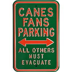 Authentic Street Signs Miami Hurricanes Parking Sign