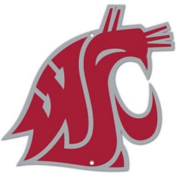 Authentic Street Signs Washington State Cougars Steel Logo Sign