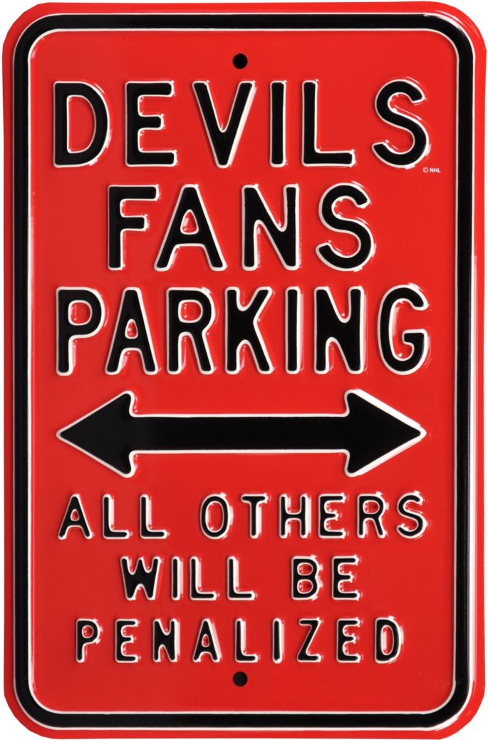 Authentic Street Signs New Jersey Devils Parking Sign Dick S