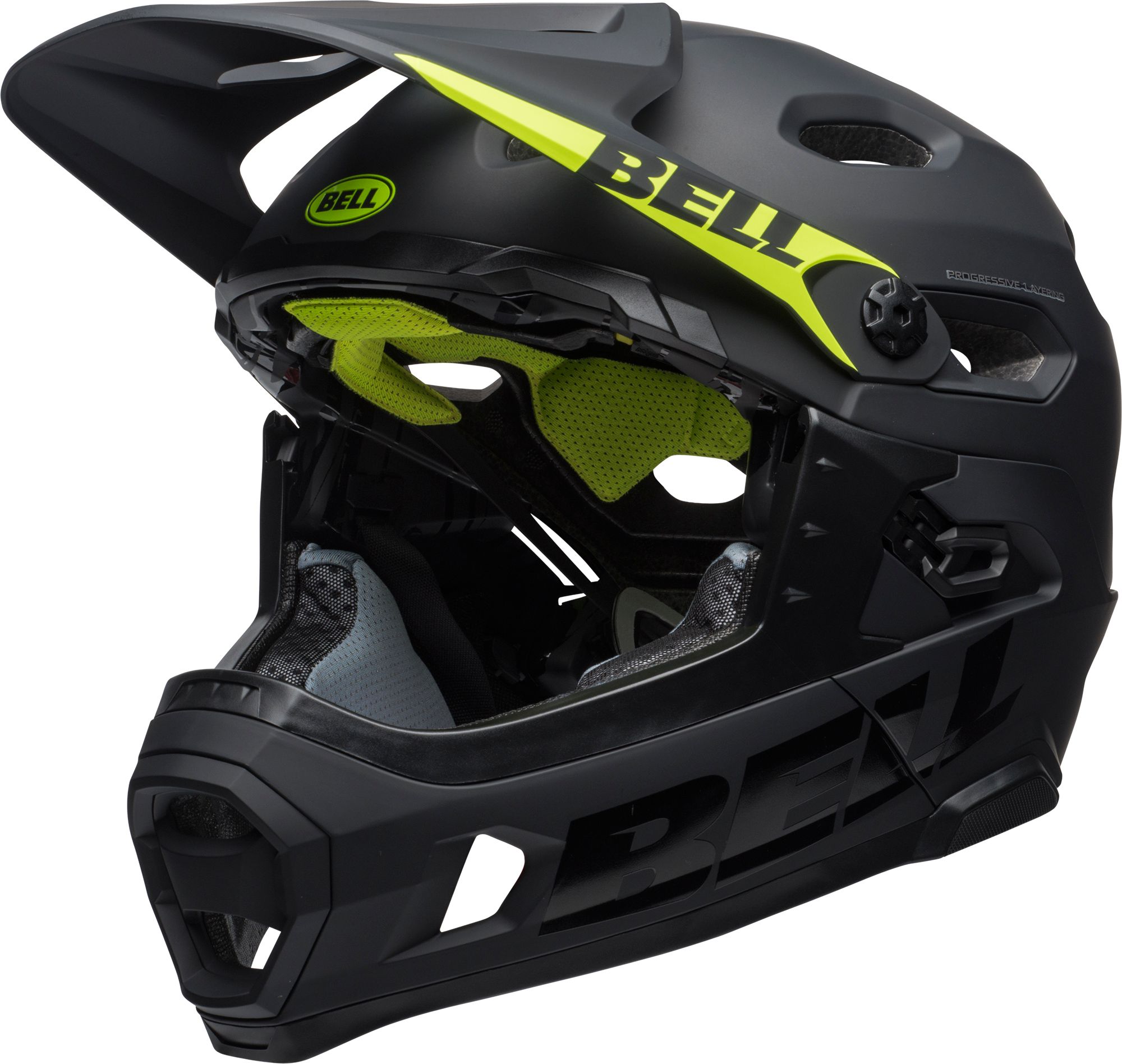 mountain bike helmet with face guard