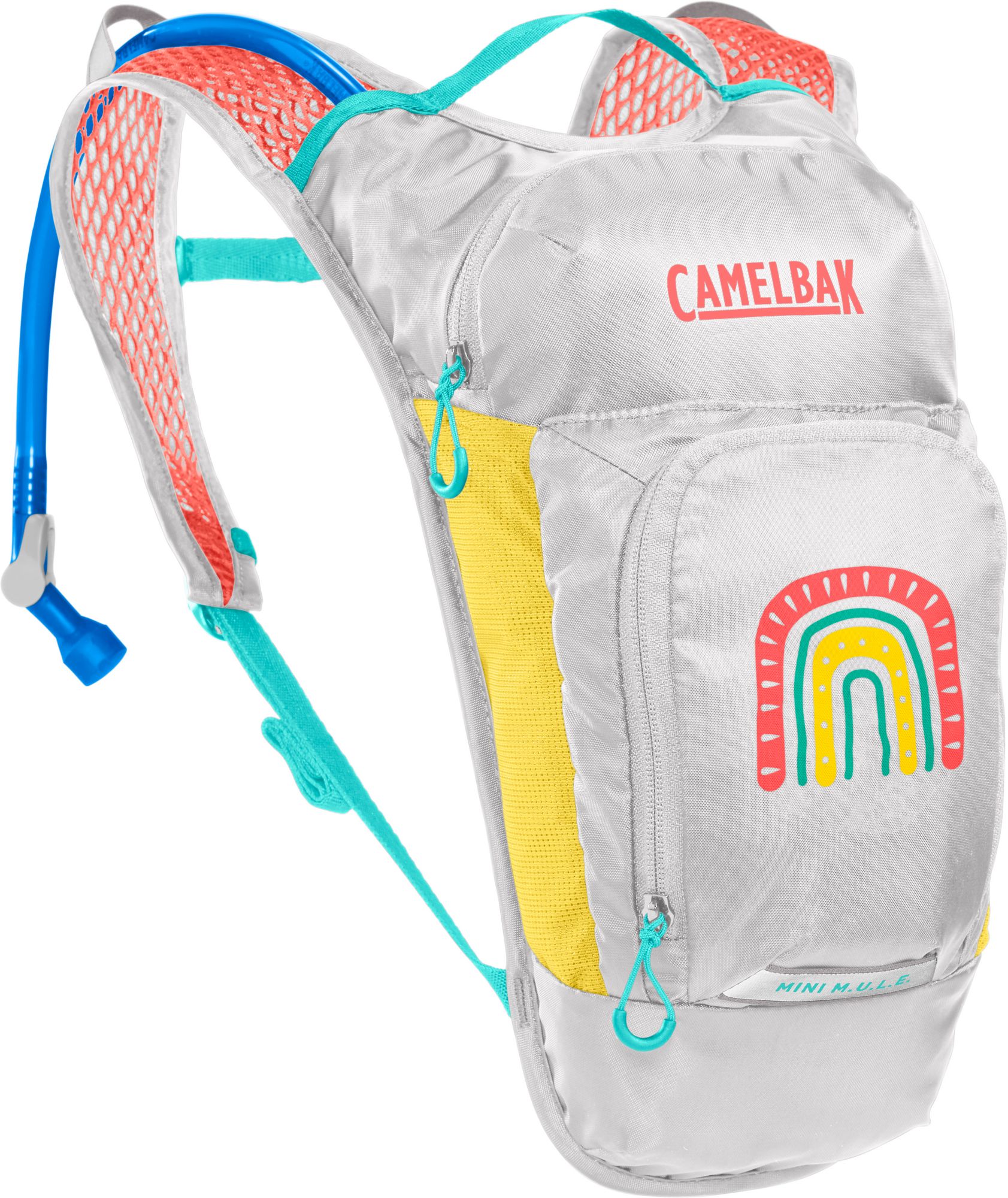 Photos - Backpack CamelBak Kids' Mini M.U.L.E 50 oz. Hydration Pack, Rainbow/Grey 17CBKYMNML 