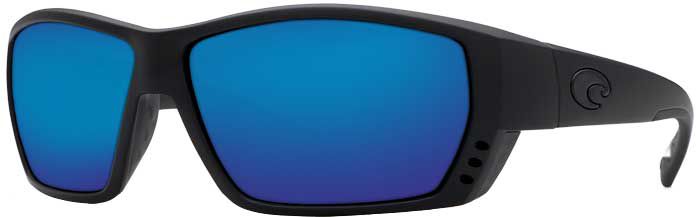 Photos - Sunglasses Costa Del Mar Tuna Alley 580P Polarized , Men's, Blackout/Blue | 
