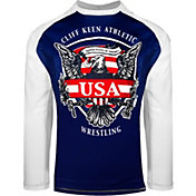 Cliff Keen Adult Historic Eagle Loose Long-Sleeve Sublimated Wrestling Top
