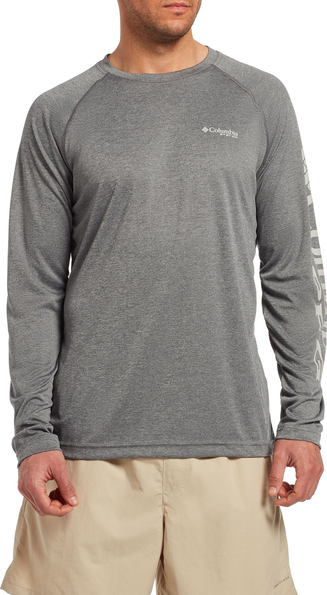 Columbia Men's PFG Terminal Tackle Heather Long Sleeve Shirt