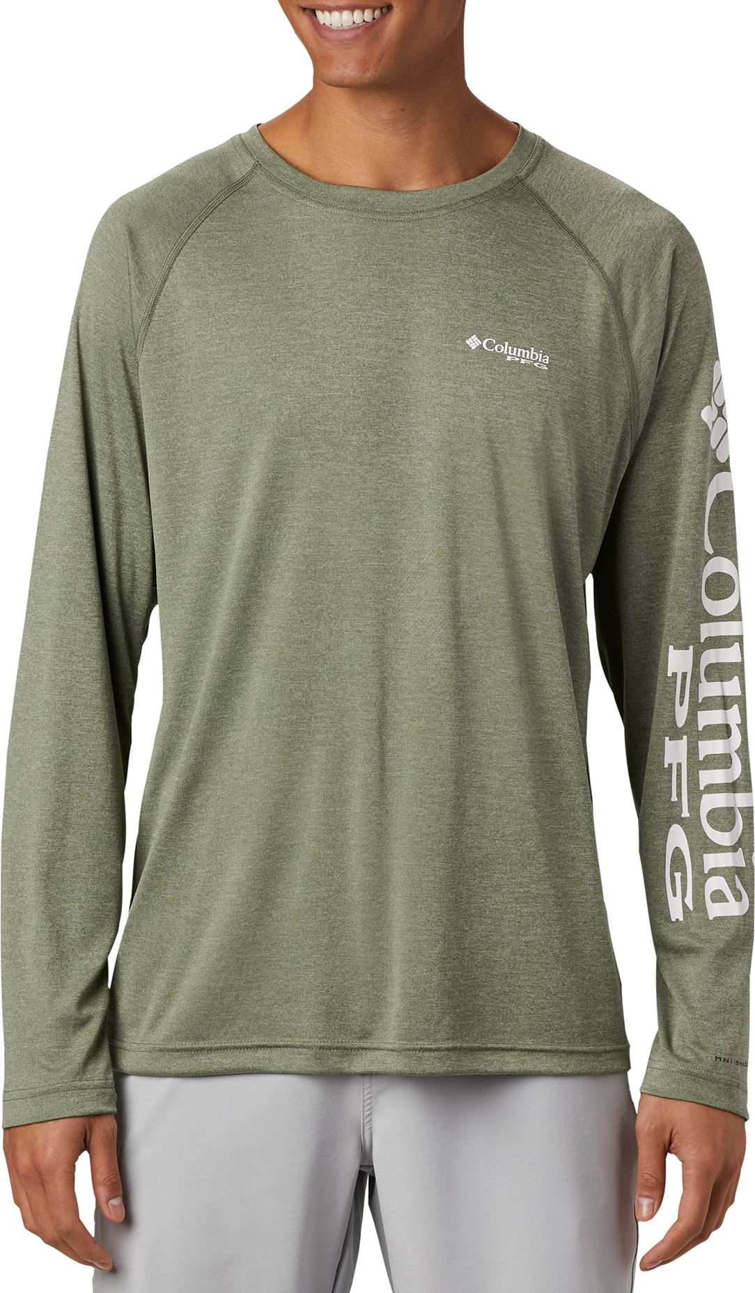 Columbia Men's PFG Terminal Tackle Heather Long Sleeve Shirt