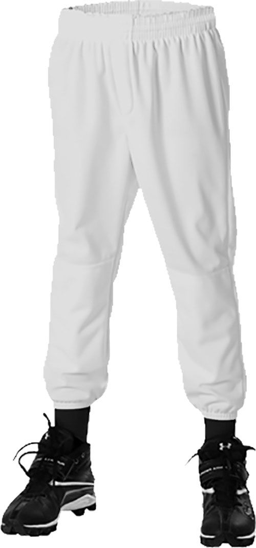 Alleson Youth Pull Up Pants - White