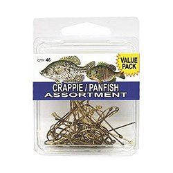 Eagle Claw Crappie/Bream Assortment Hook, 80 Piece, Hooks