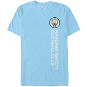 Fifth Sun Men's Manchester City Wordmark Light Blue T-Shirt