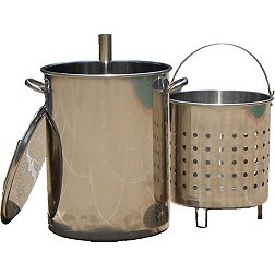 King Kooker 30-Quart Stainless Steel Skewer Pot
