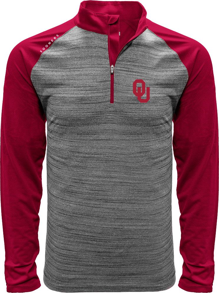 Levelwear Men's Oklahoma Sooners Grey Vandal Quarter-Zip Shirt | DICK'S ...