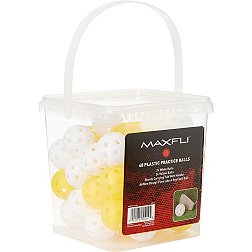 Maxfli Yellow Practice Ball Bucket – 48-Pack