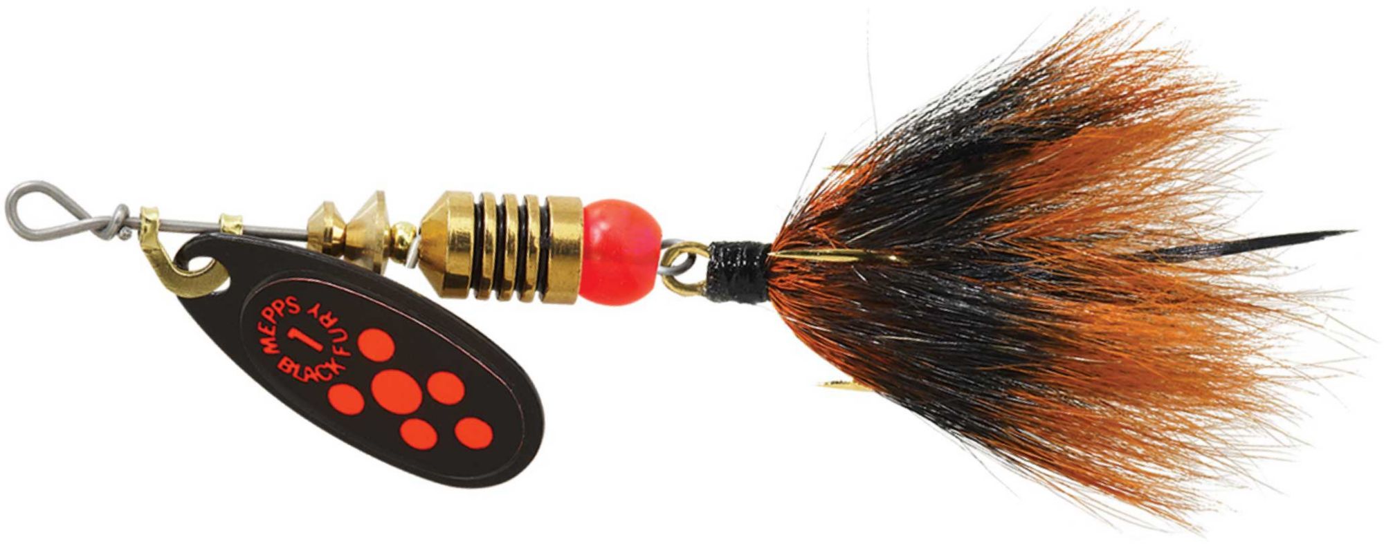Mepps Dressed Black Fury Inline Spinner