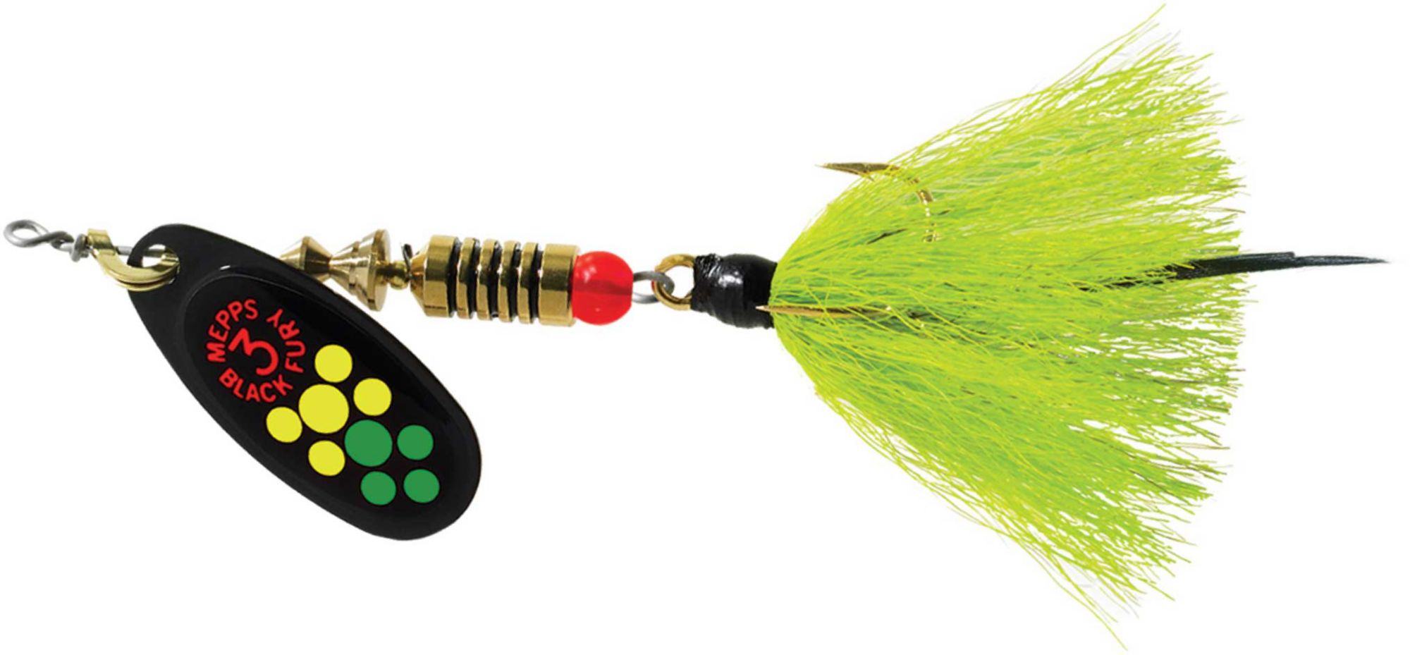 Mepps Dressed Black Fury Inline Spinner