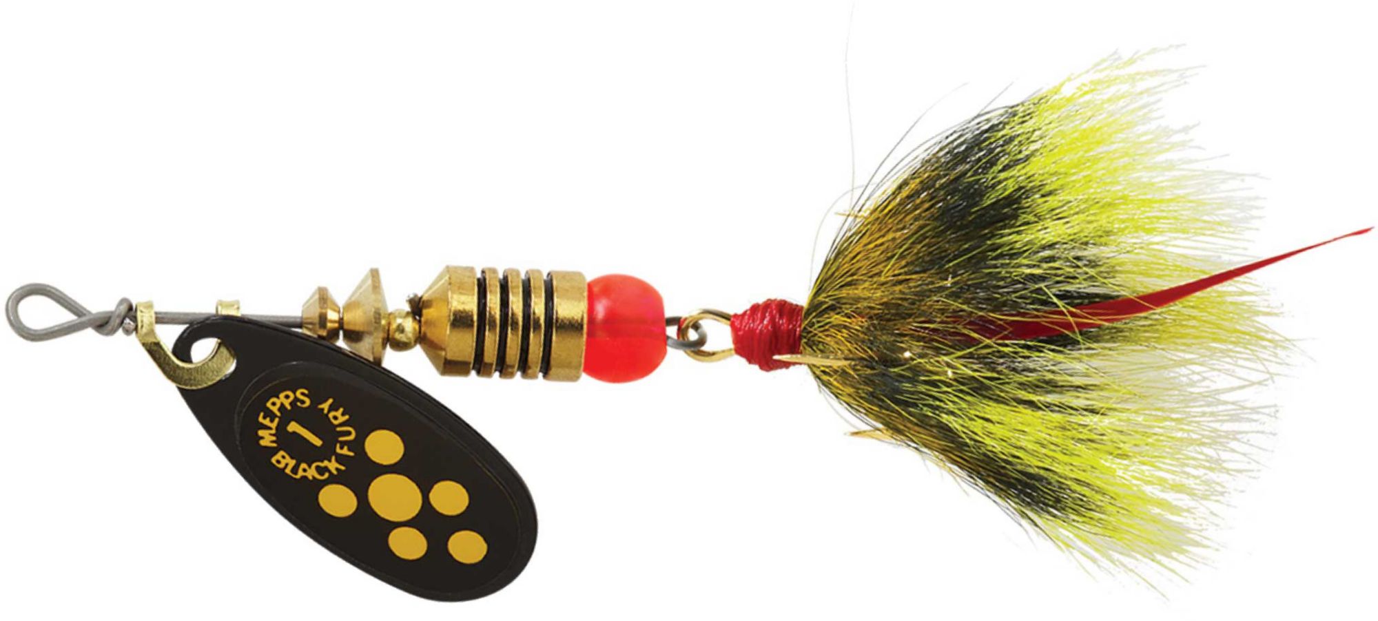 Mepps Dressed Black Fury Inline Spinner