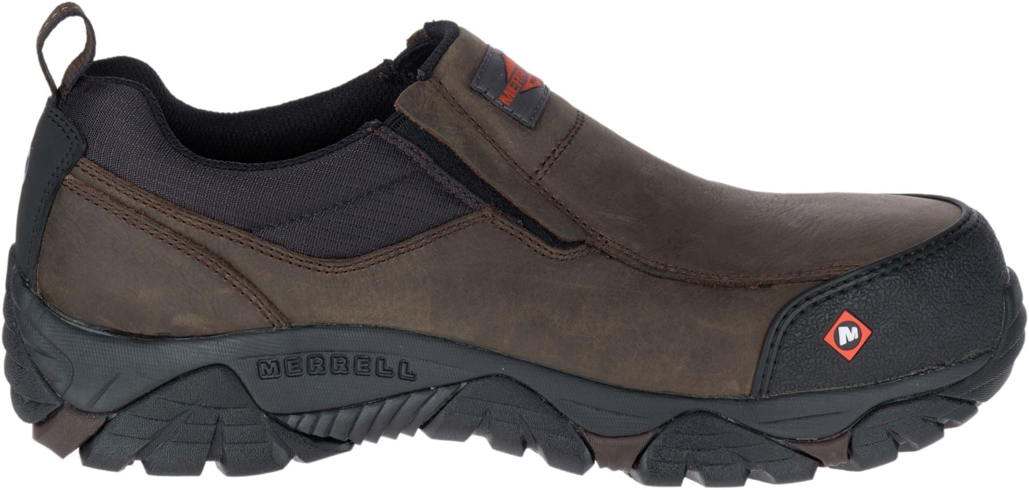 men's moab rover moc comp toe work shoe wide width