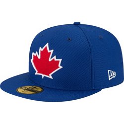Toronto Blue Jays Black Red Leaf Logo 59fifty Fitted Hat - Pro League  Sports Collectibles Inc.