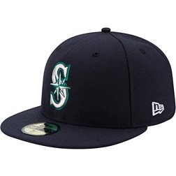 New Era Men's Seattle Mariners 59Fifty Game Navy Authentic Hat