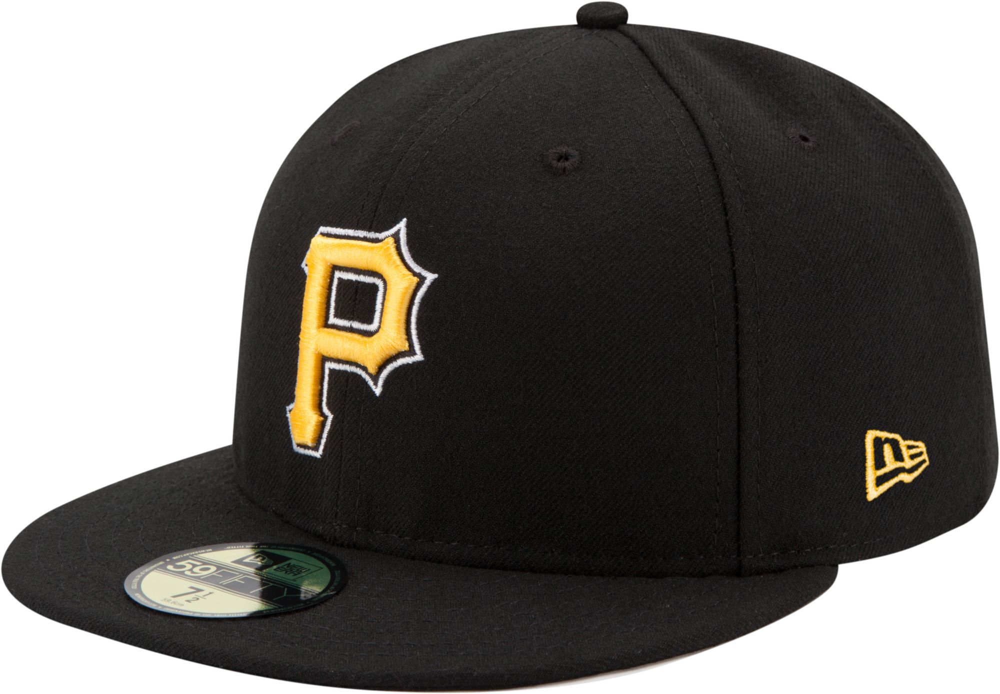 Men's New Era Alternate Pittsburgh Pirates Pillbox 59FIFTY Black Fitted Cap